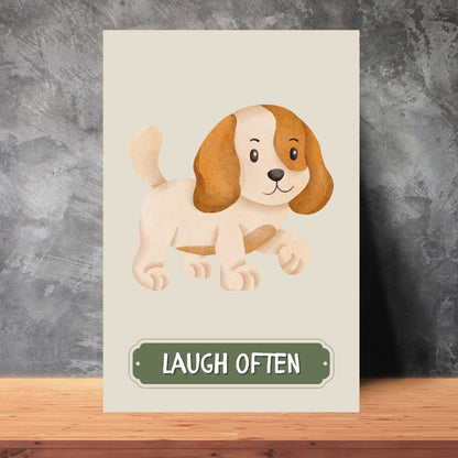 Laugh Often Dog Poster | S01