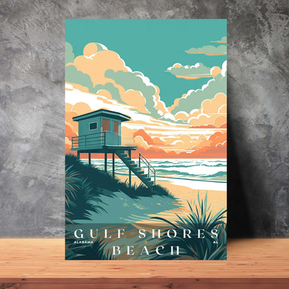 Gulf Shores Beach Poster | US Travel | S01