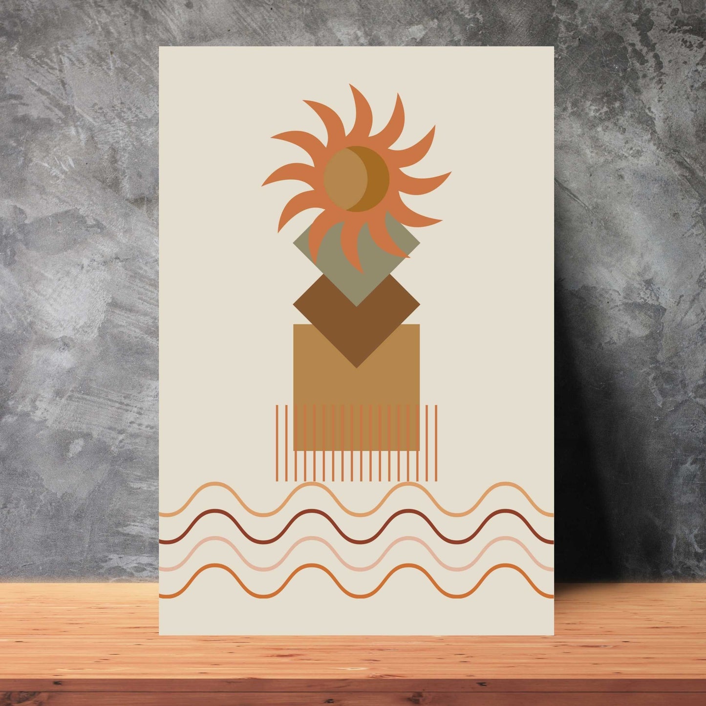 Boho Abstract Poster #02 | S01