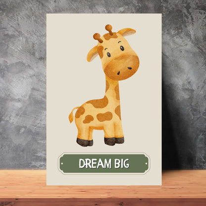 Dream Big Giraffe Poster | S01