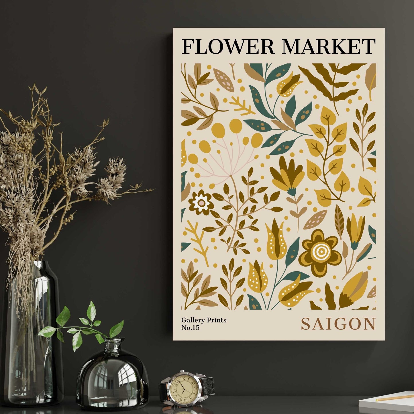 Saigon Flower Market Poster | S01