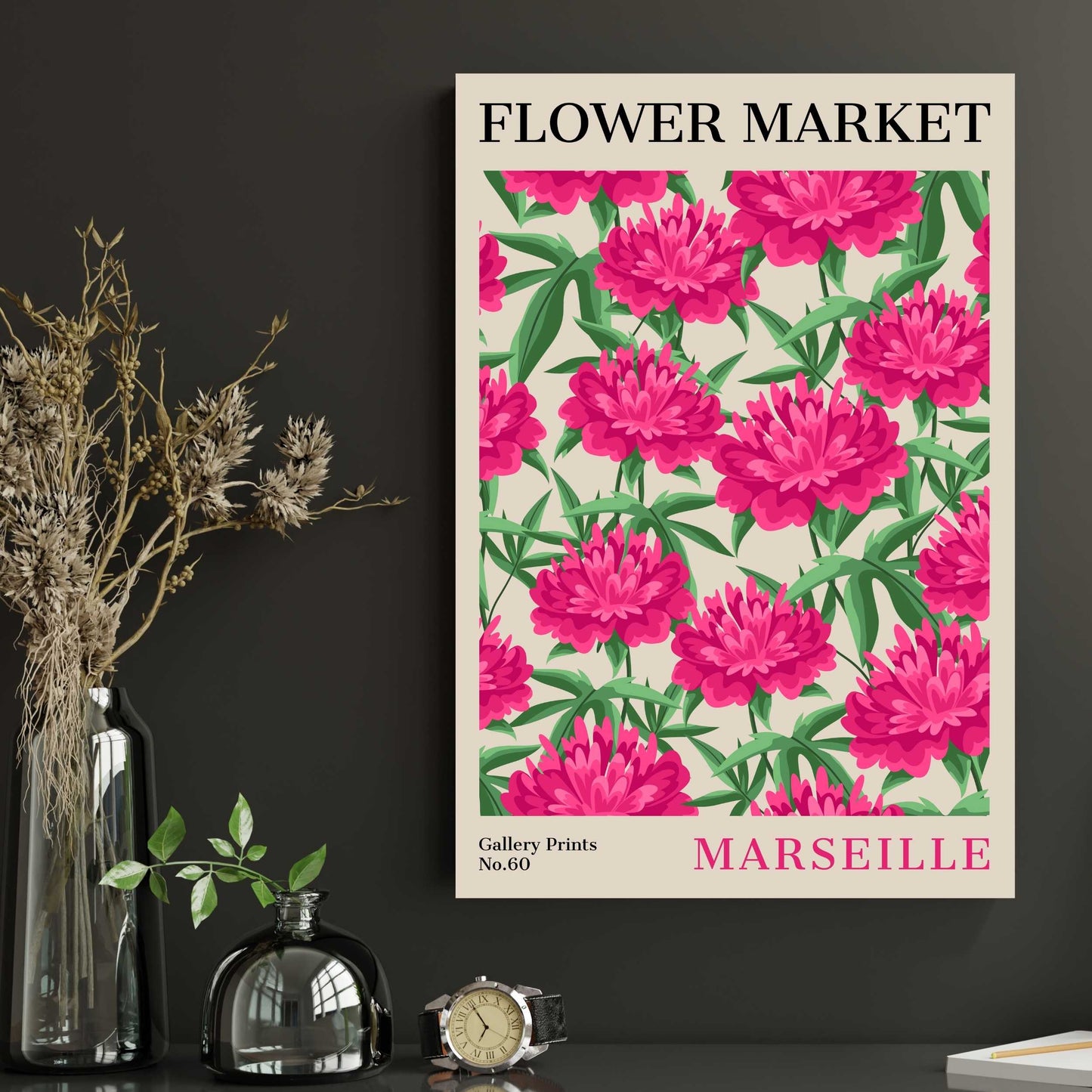 Marseille Flower Market Poster | S02