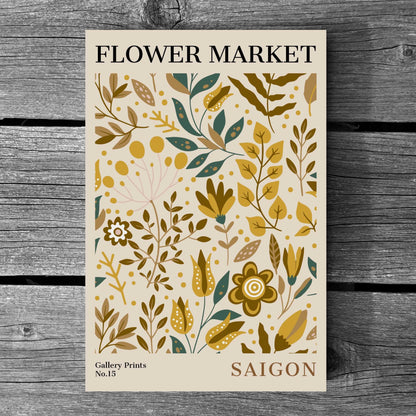 Saigon Flower Market Poster | S01