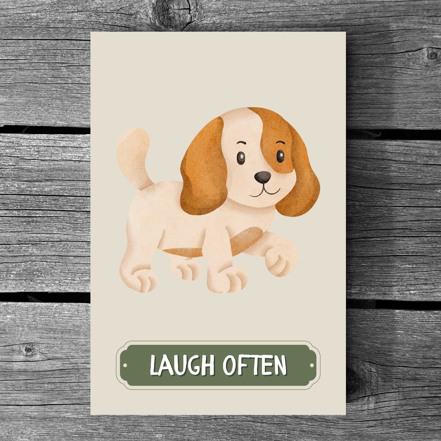 Laugh Often Dog Poster | S01