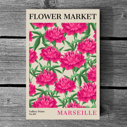 Marseille Flower Market Poster | S02