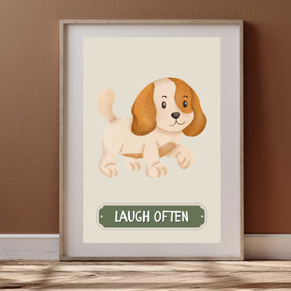 Laugh Often Dog Poster | S01