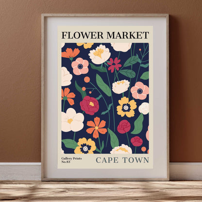 Cape Town Flower Market Poster | S02