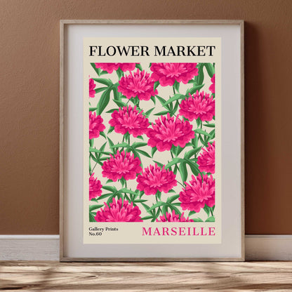 Marseille Flower Market Poster | S02