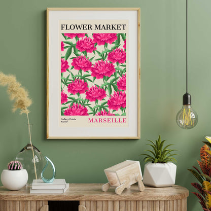 Marseille Flower Market Poster | S02