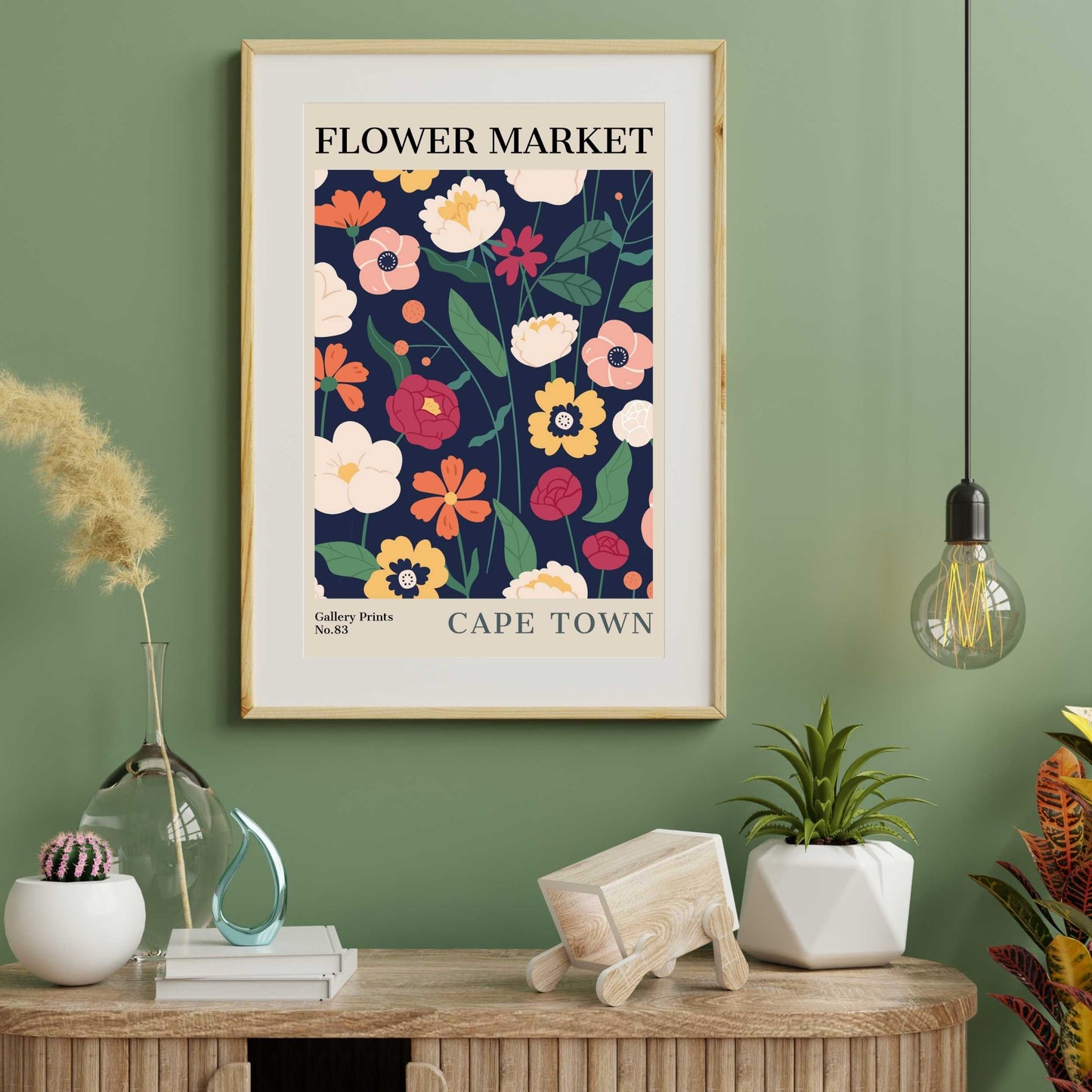 Cape Town Flower Market Poster | S02