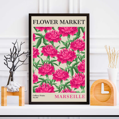 Marseille Flower Market Poster | S02