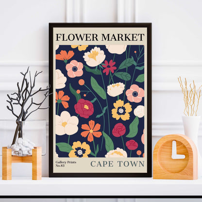 Cape Town Flower Market Poster | S02