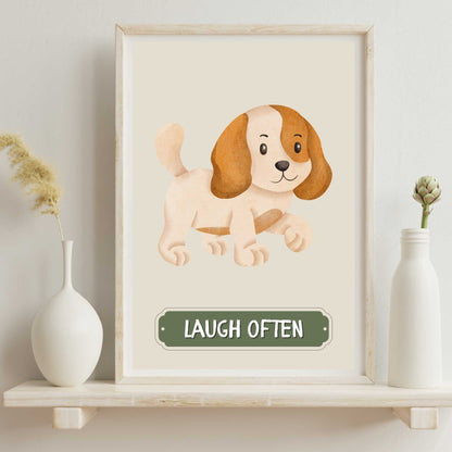 Laugh Often Dog Poster | S01