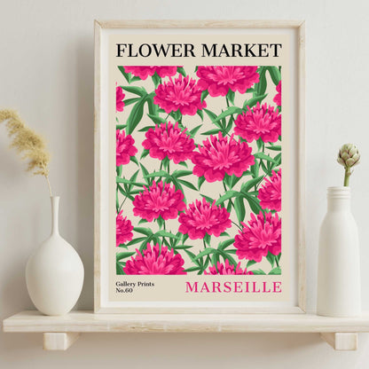 Marseille Flower Market Poster | S02