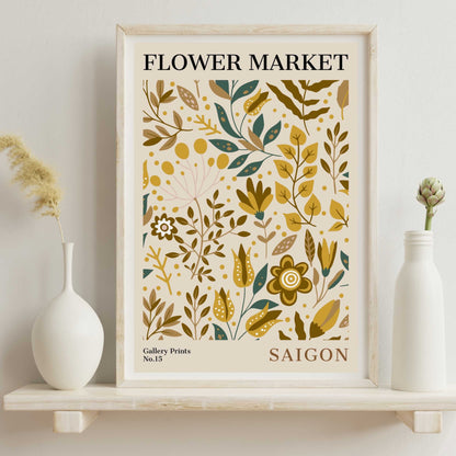 Saigon Flower Market Poster | S01