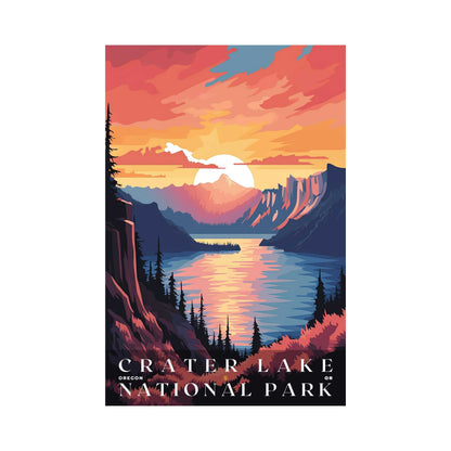 Crater Lake National Park Poster | US Travel | S01