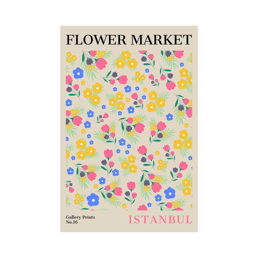 Istanbul Flower Market Poster | S01