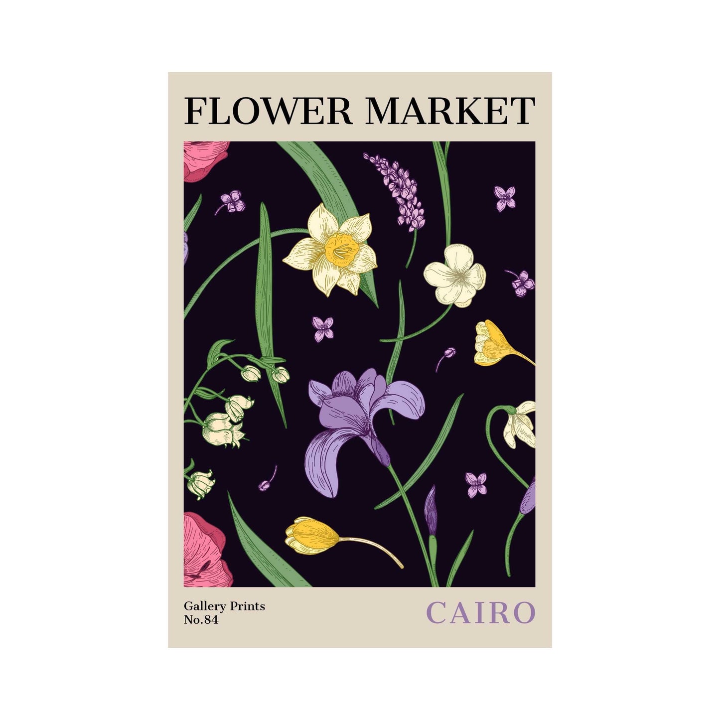 Cairo Flower Market Poster | S02