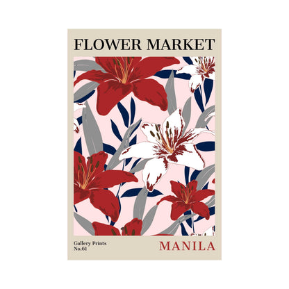 Manila Flower Market Poster | S02