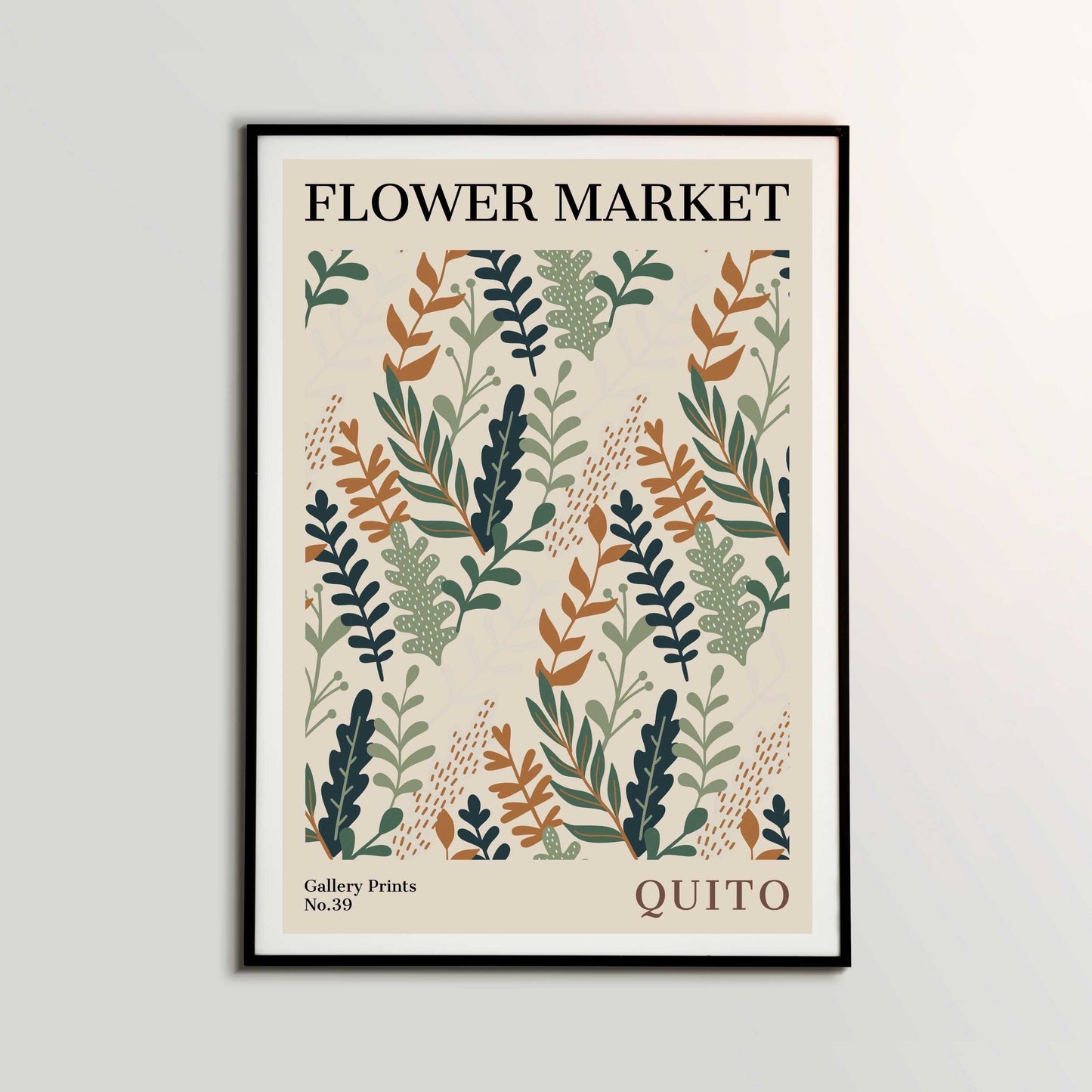 Quito Flower Market Poster | S01