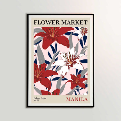 Manila Flower Market Poster | S02