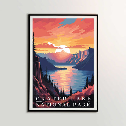 Crater Lake National Park Poster | US Travel | S01