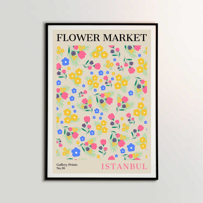 Istanbul Flower Market Poster | S01