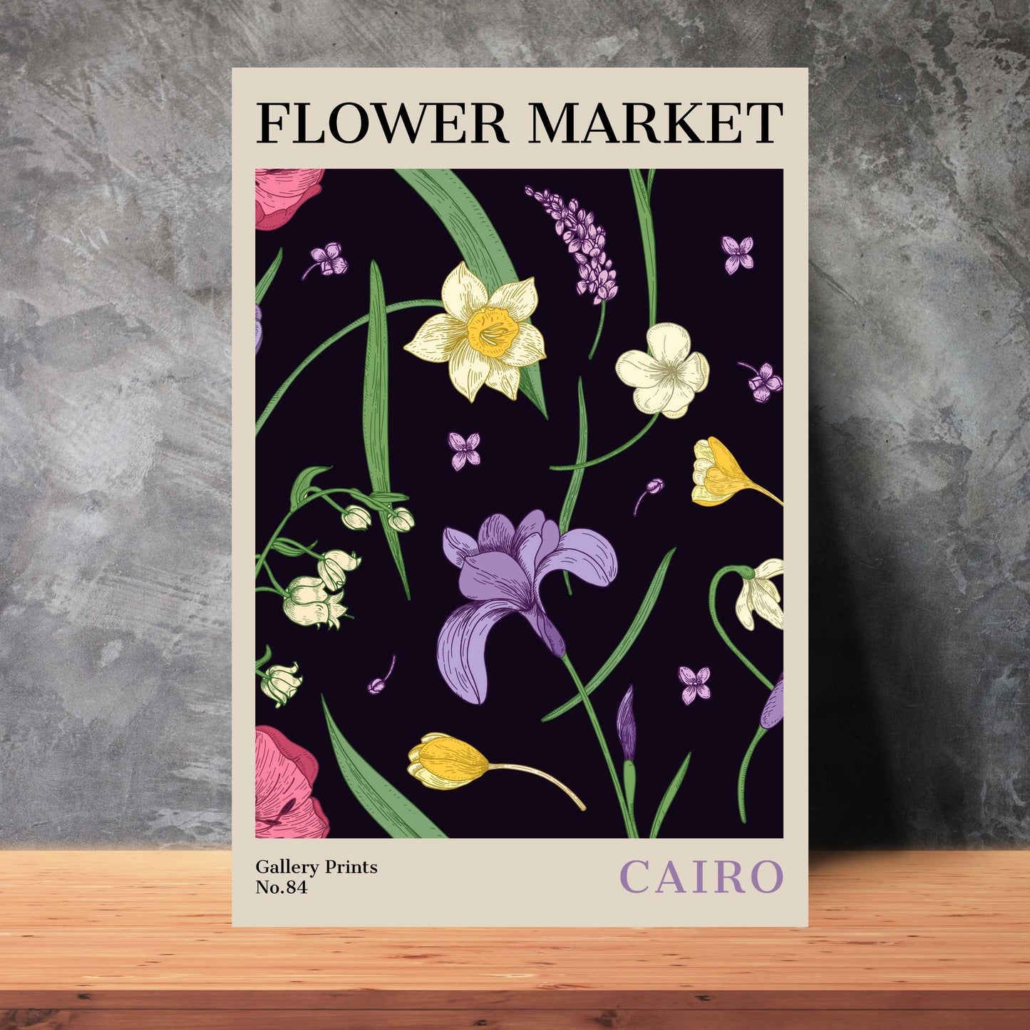 Cairo Flower Market Poster | S02