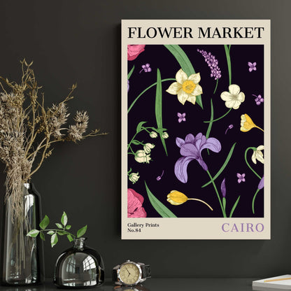 Cairo Flower Market Poster | S02