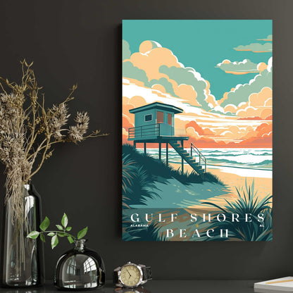 Gulf Shores Beach Poster | US Travel | S01