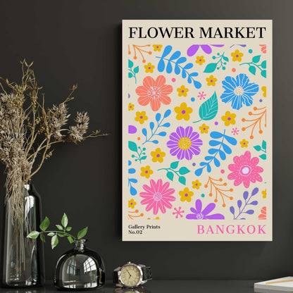 Bangkok Flower Market Poster | S01