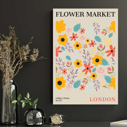 London Flower Market Poster | S01