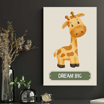 Dream Big Giraffe Poster | S01