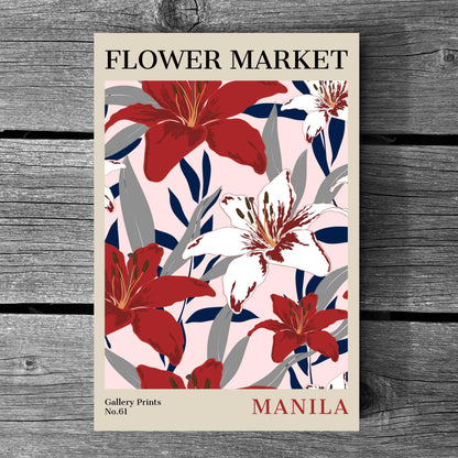 Manila Flower Market Poster | S02