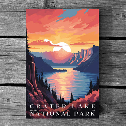 Crater Lake National Park Poster | US Travel | S01