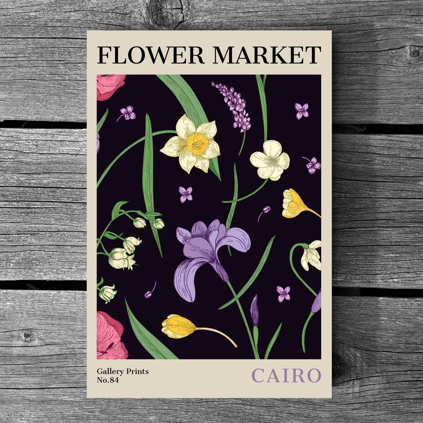 Cairo Flower Market Poster | S02