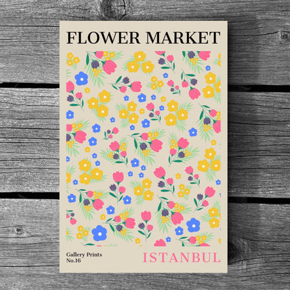 Istanbul Flower Market Poster | S01