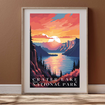 Crater Lake National Park Poster | US Travel | S01