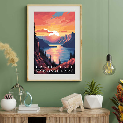 Crater Lake National Park Poster | US Travel | S01