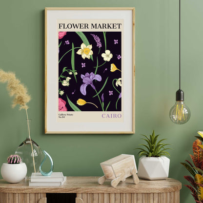 Cairo Flower Market Poster | S02