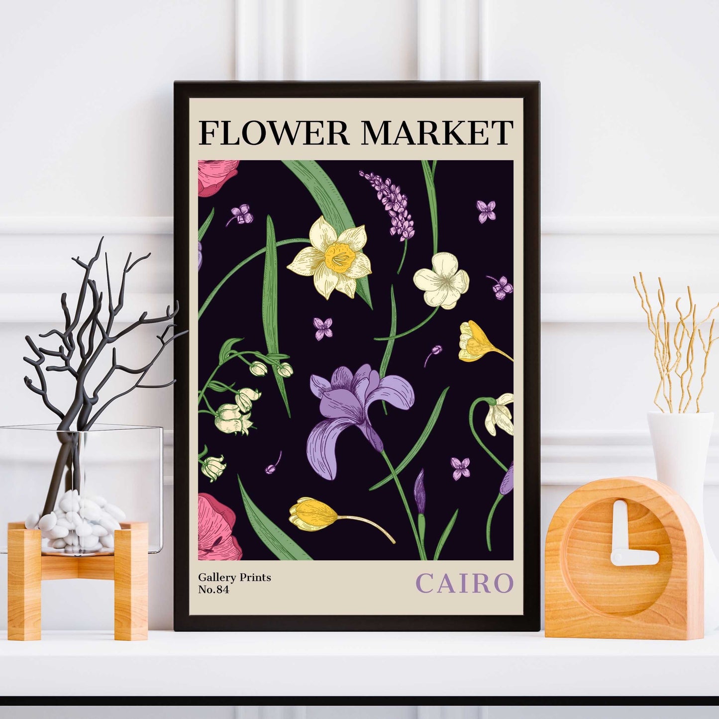 Cairo Flower Market Poster | S02