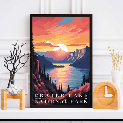 Crater Lake National Park Poster | US Travel | S01