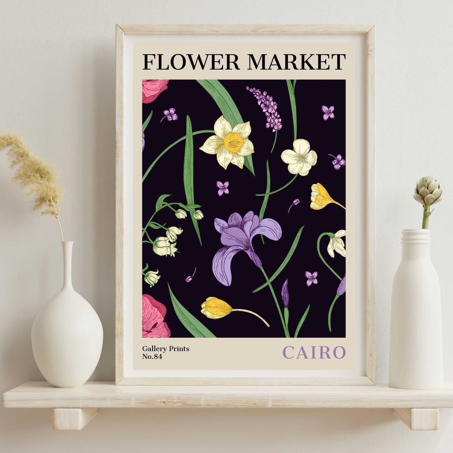 Cairo Flower Market Poster | S02