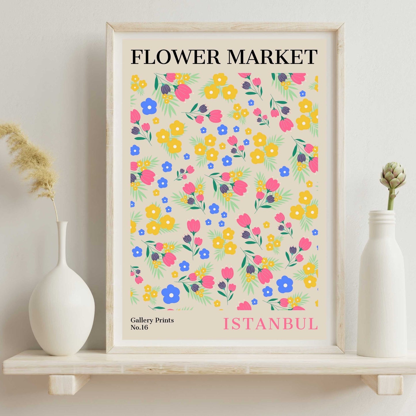 Istanbul Flower Market Poster | S01