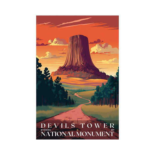 Devils Tower National Monument Poster | US Travel | S01