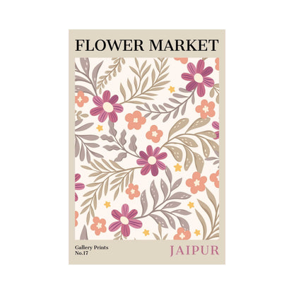 Jaipur Flower Market Poster | S01