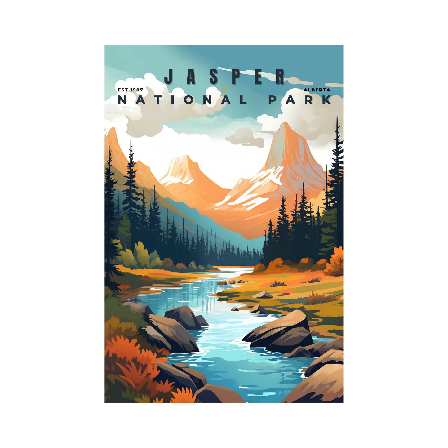 Jasper National Park Poster | S01