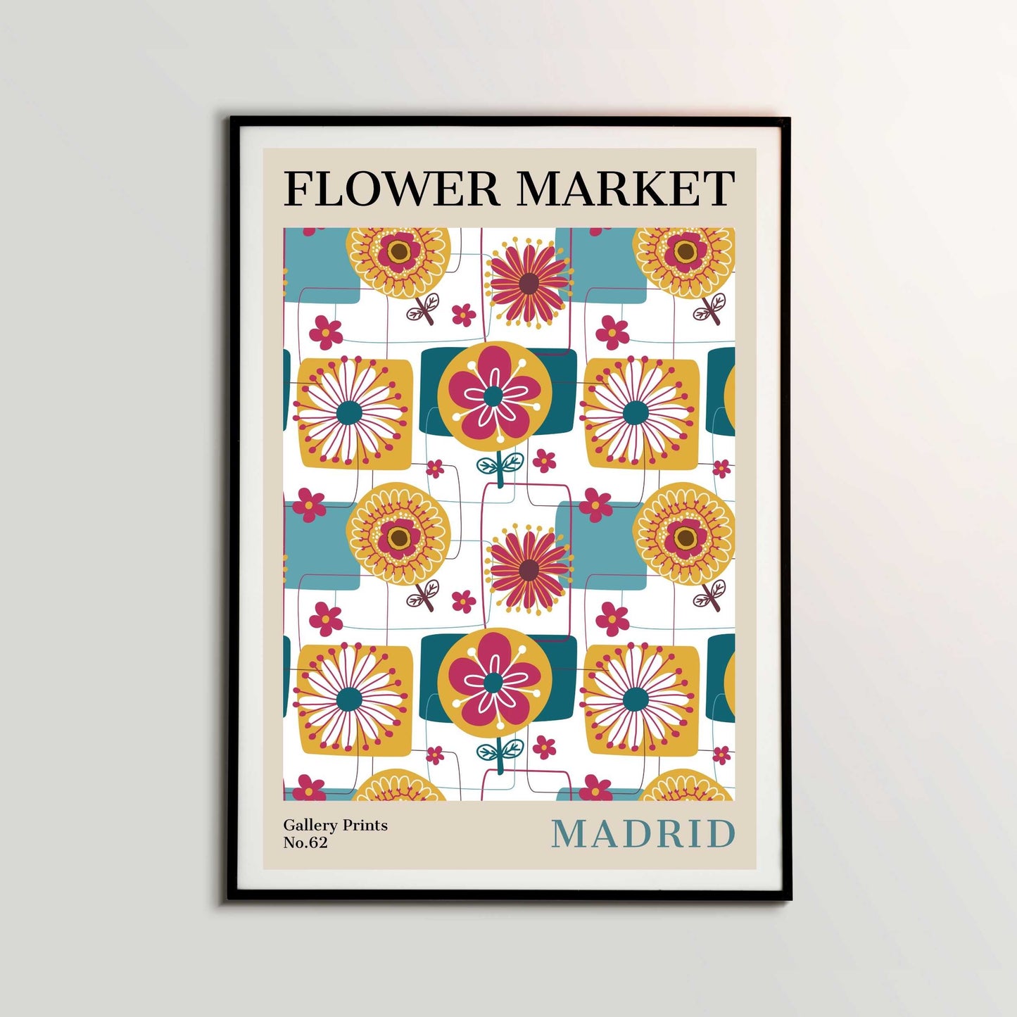 Madrid Flower Market Poster | S02