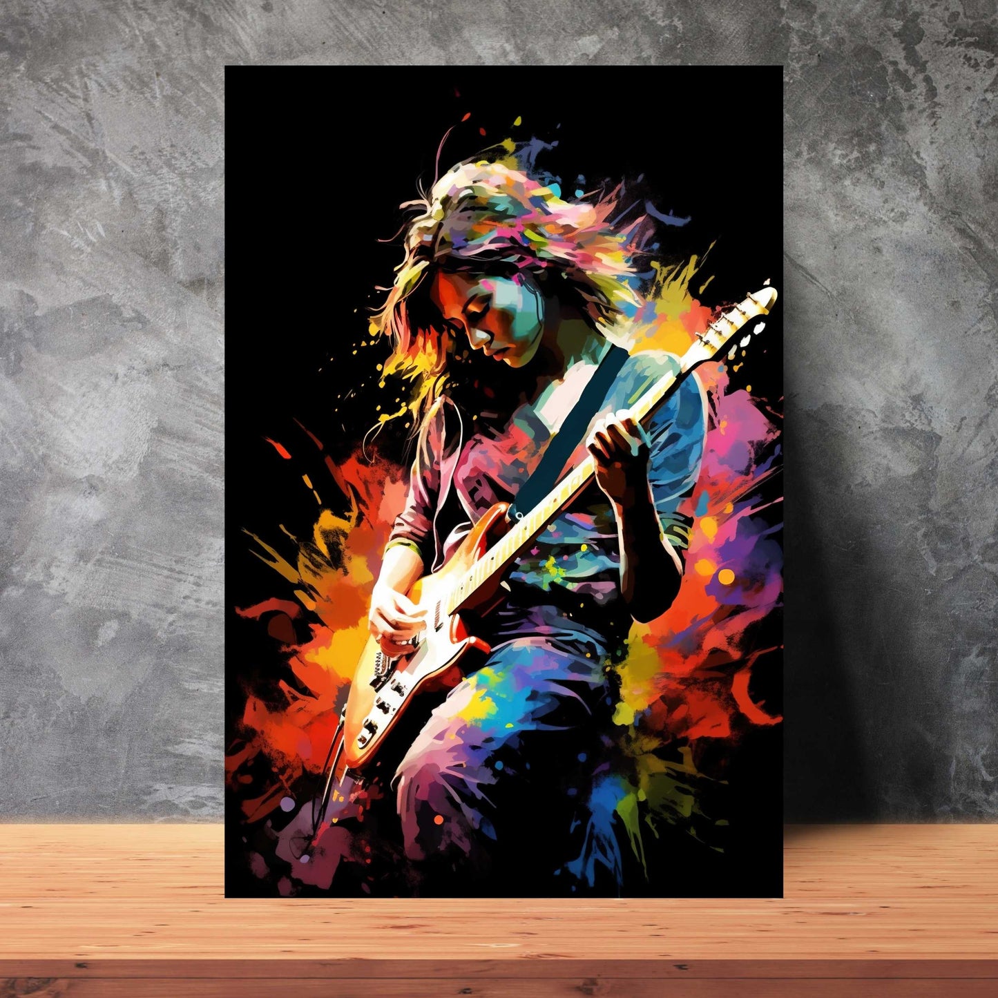 Female Guitarist 1 Poster | S01