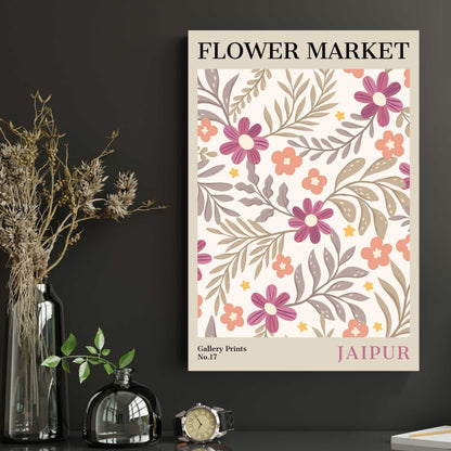 Jaipur Flower Market Poster | S01